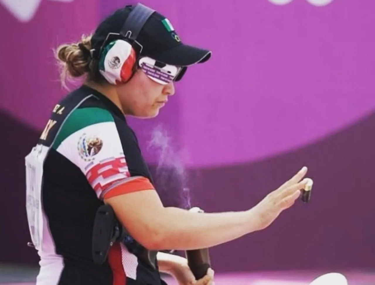 Alejandra durante su competencia