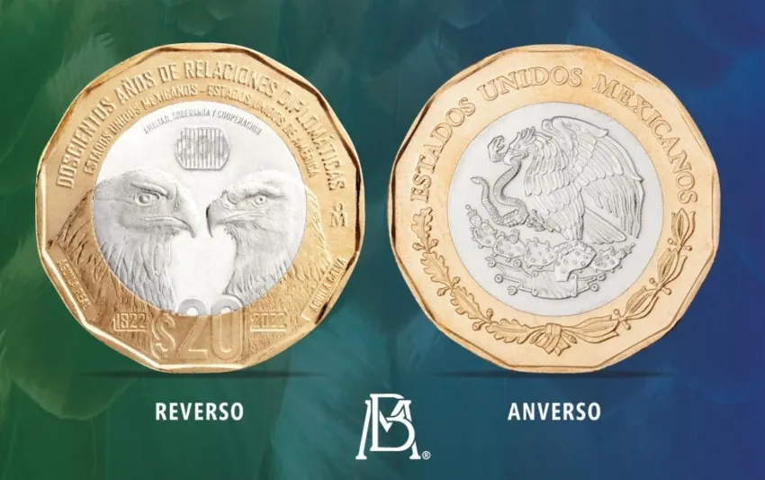 Una de las monedas de 20 de edición especial