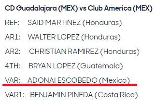 Los árbitros del Clásico Nacional