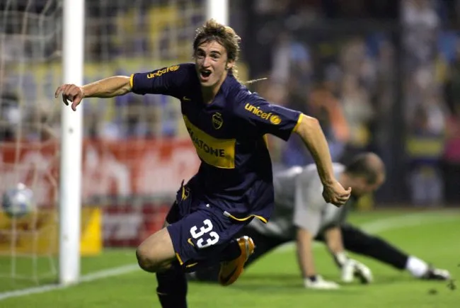 @IG noirtito Tito Noir celebra su gol en su debut con Boca