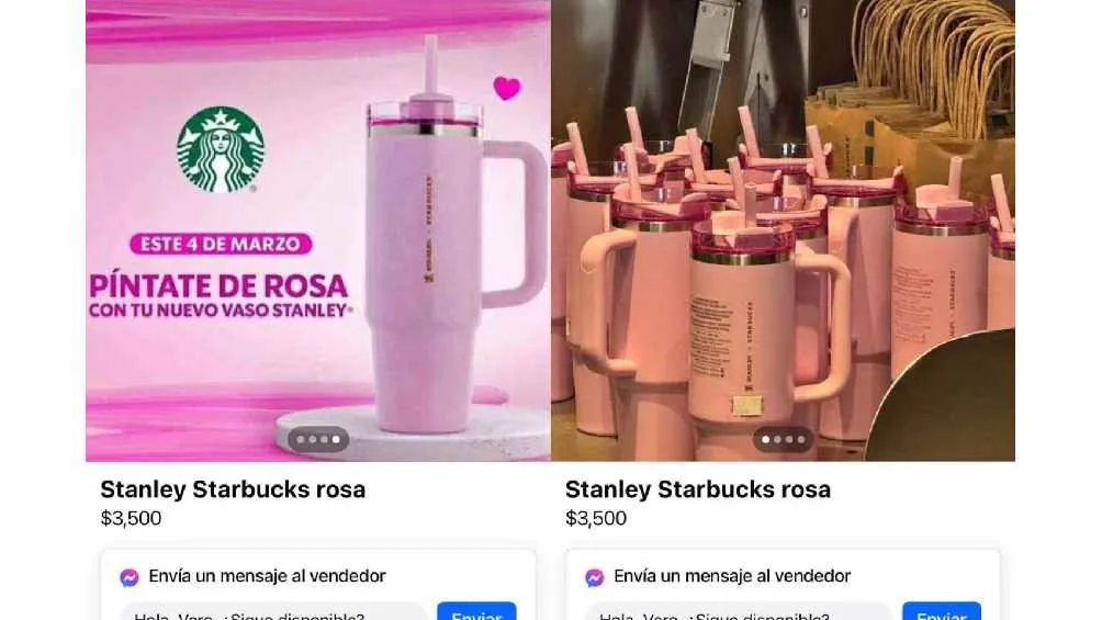 En el Marketplace de Facebook el vaso tiene un valor hasta de 3 mil 500 pesos.
