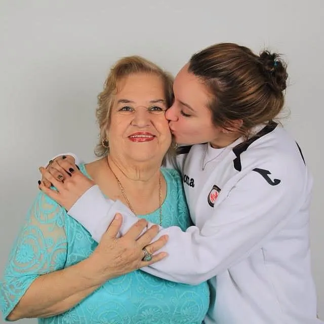 IG: @analago95 La deportista dijo admirar a su abuelita.