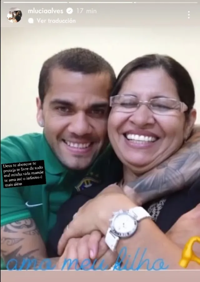 Mamá de Dani Alves subió mensaje a redes sociales