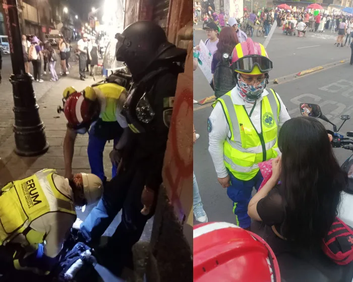 X: @Maffiguer En la CDMX se antendieron tanto a civiles como uniformados.