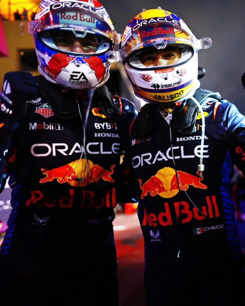 La dupla de Red Bull tras el doblete en Bahréin
