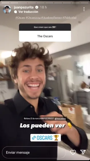 Un día antes el también actor compartió en sus redes.