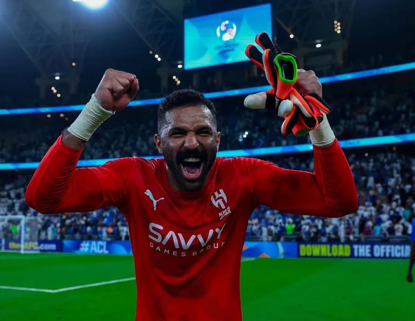 Festejo por parte del arquero