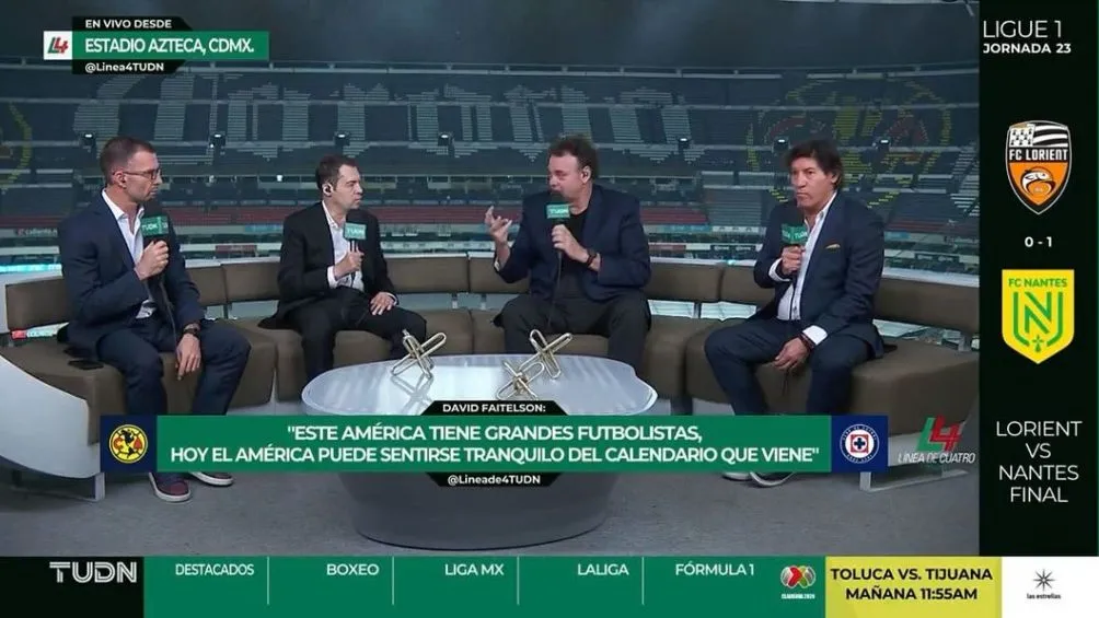 Instagram: david_faitelson Faitelson en mesa de analisis de TUDN