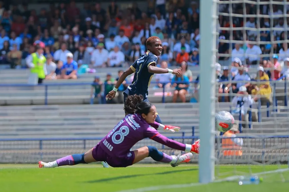 Así fue uno de los goles de las universitarias