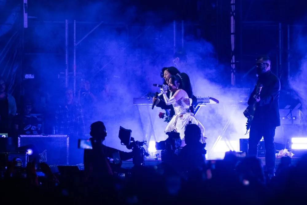 Cortesia OCESA /Liliana Estrada Mon Laferte fue la única invitada por parte de Belanova.