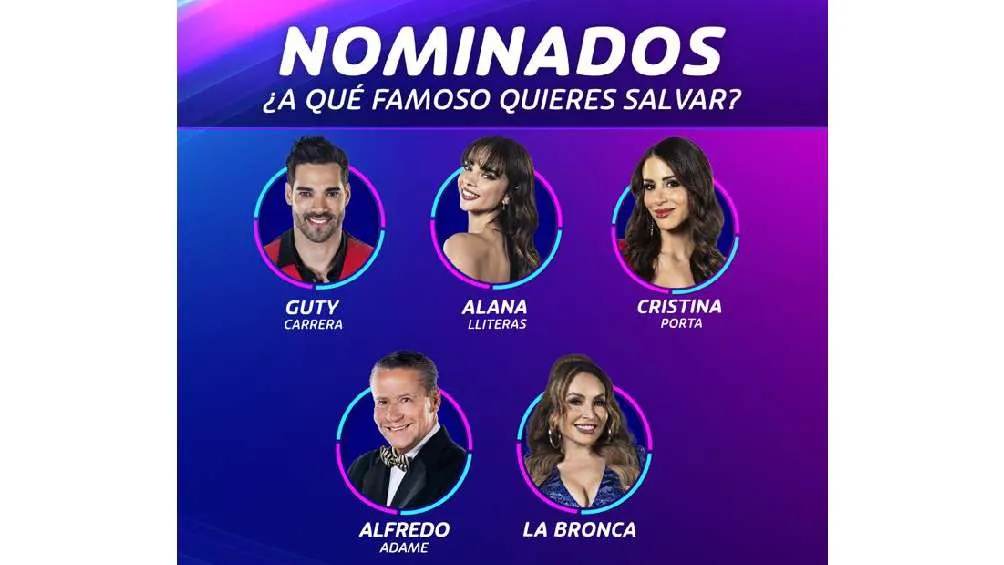 Estos eran los cinco nominados que de jugaban su permanencia en la casa.