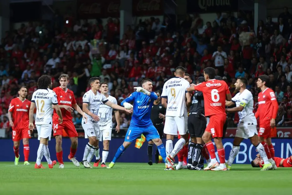 IMAGO 7 El conato de bronca entre Toluca y Pumas