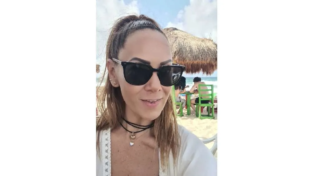 La mujer compartió en redes fotos de sus vacaciones en Cozumel.