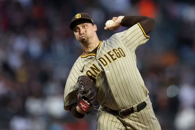 AP Blake Snell jugando