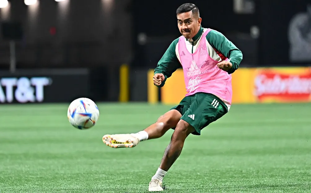 Erick Sánchez en un entrenamiento