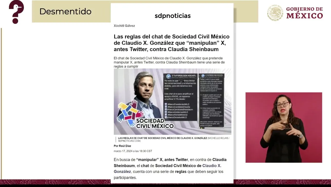 Las pruebas que presentó Presidencia son un reportaje de SDP Noticias.