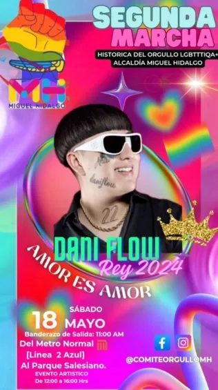 La publicidad para la marcha gay.