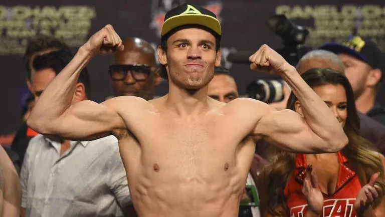 Chávez durante un pesaje