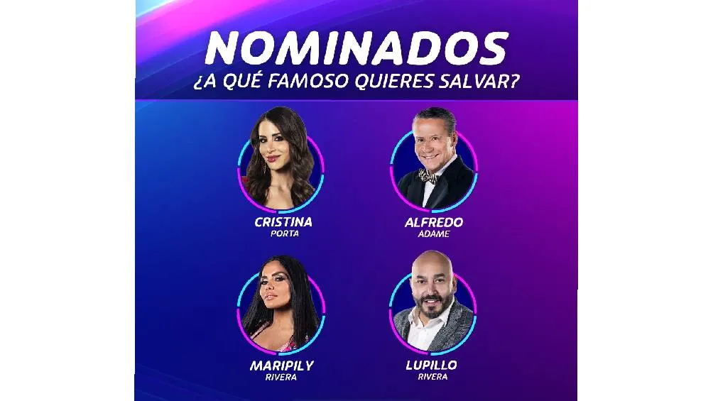 Twitter: @TLMDRealities Eran cuatro los nominados de esta semana.