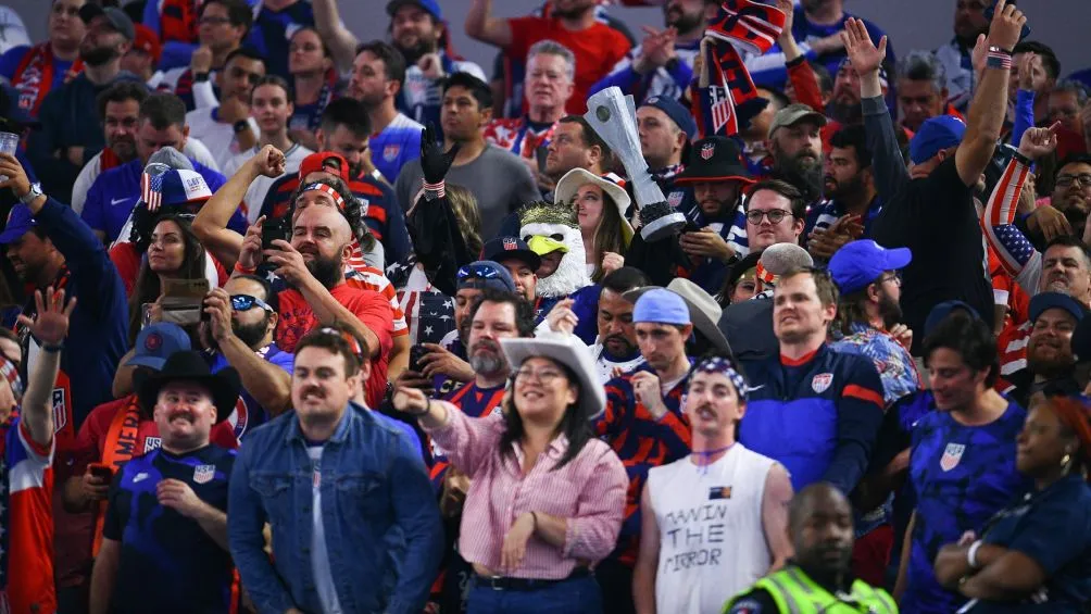 Los afiicionados de Estados Undios eran minoria