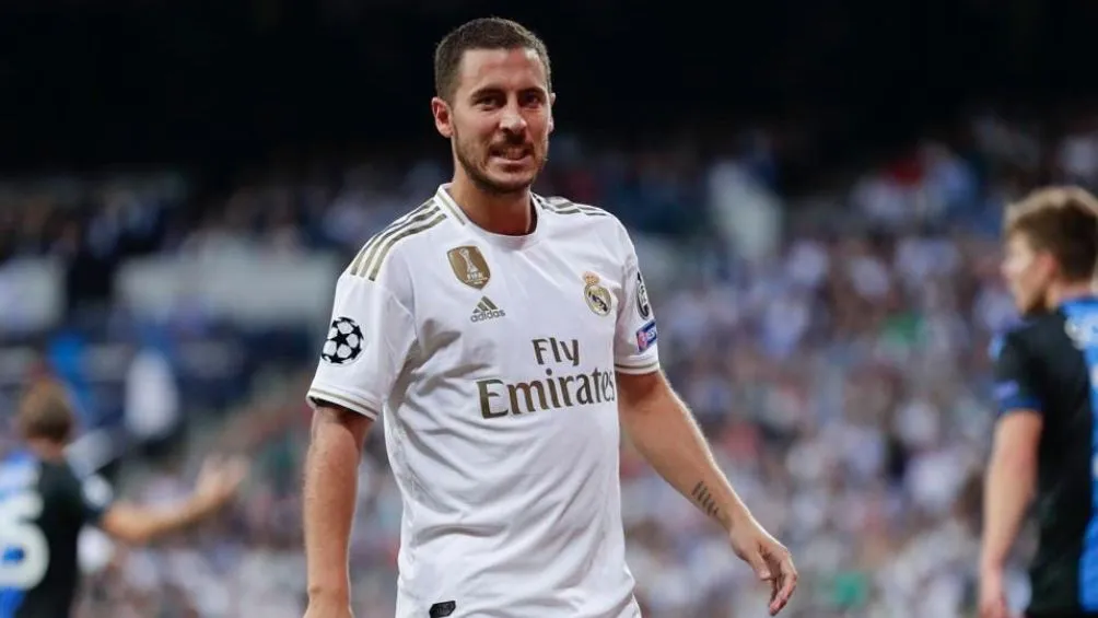 El belga jugando para el Real Madrid