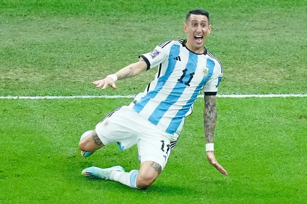 IMAGO 7 Di María en celebración de gol en la Final contra Francia