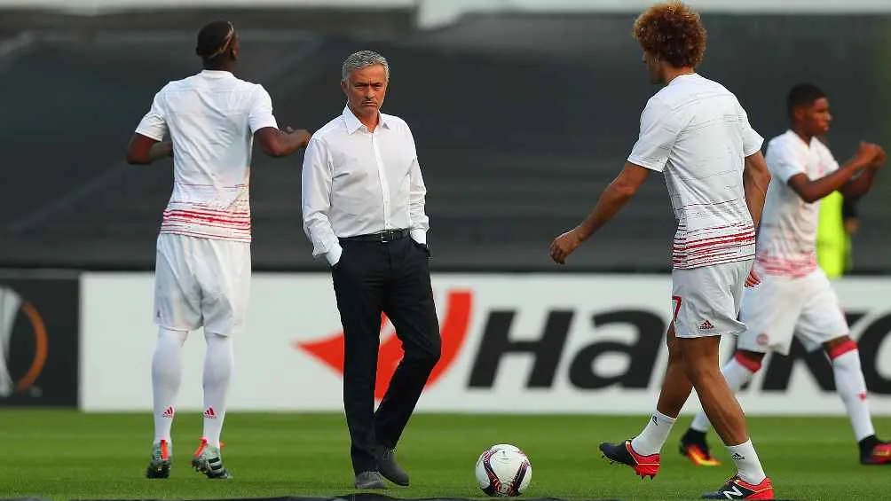 Mou durante su etapa con Manchester United