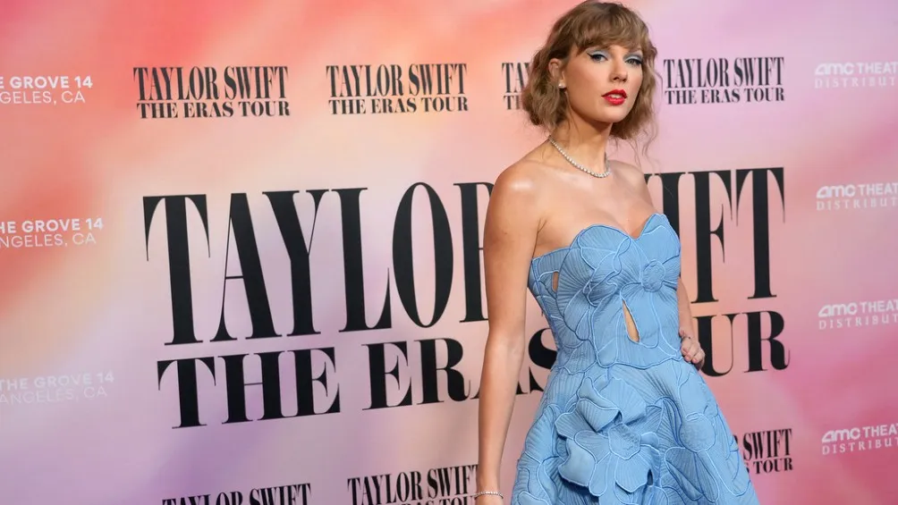 Taylor en el estreno de su película