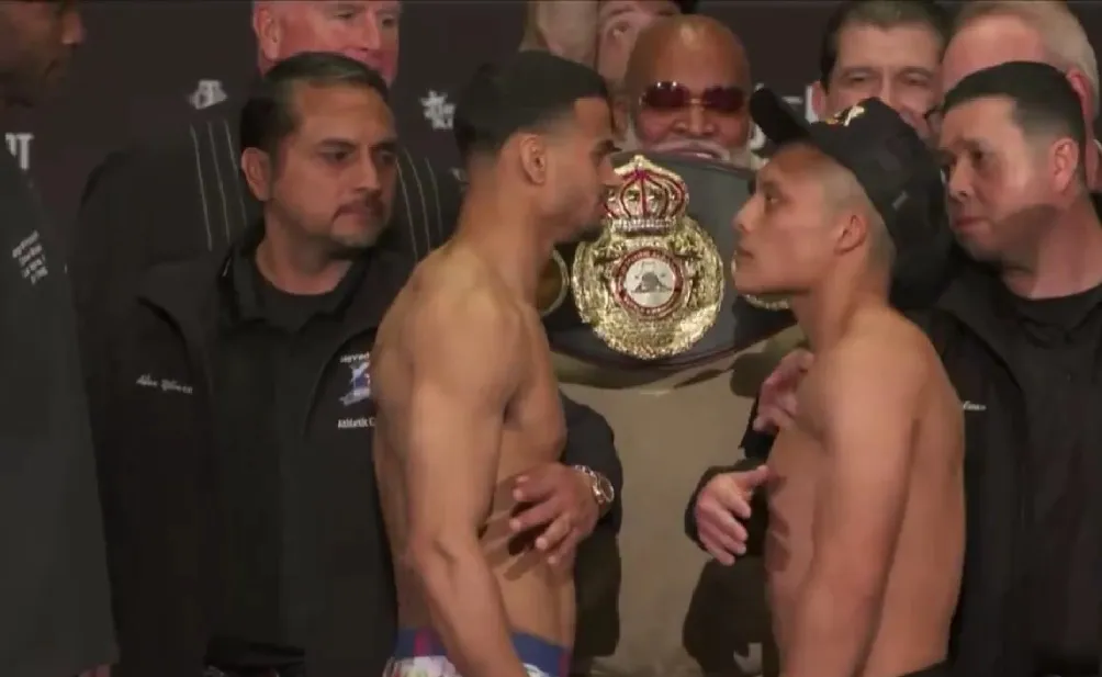 Así fue el careo previo al combate