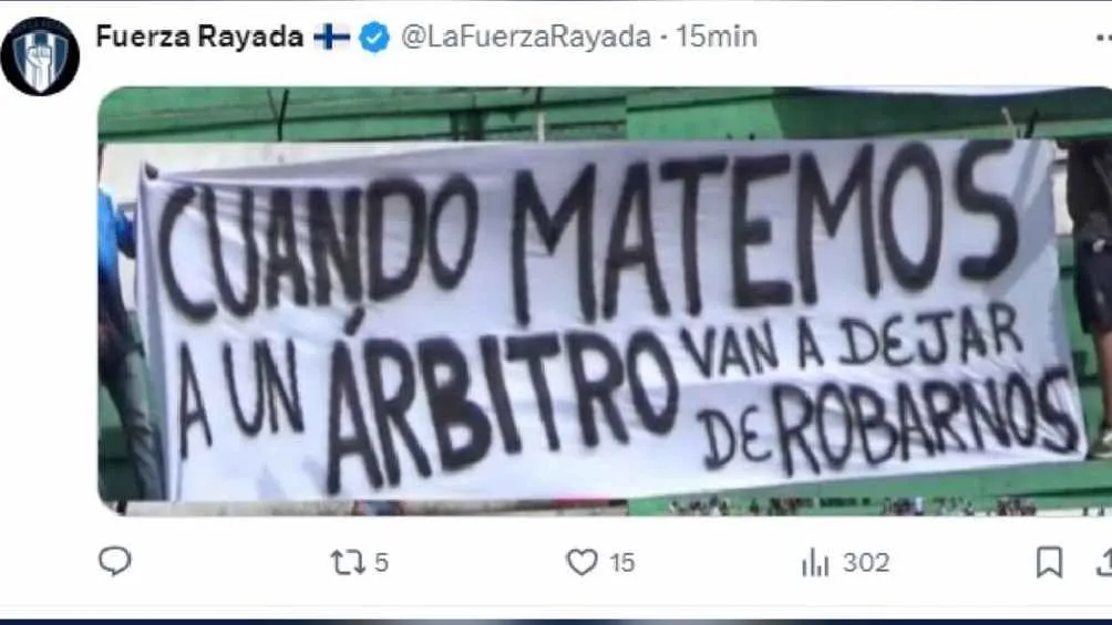 Amenazaron al árbitro