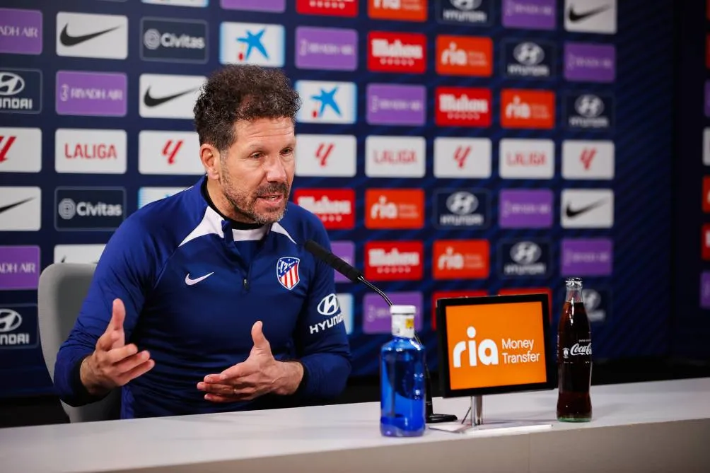 Simeone en conferencia de prensa previo al juego ante Villarreal