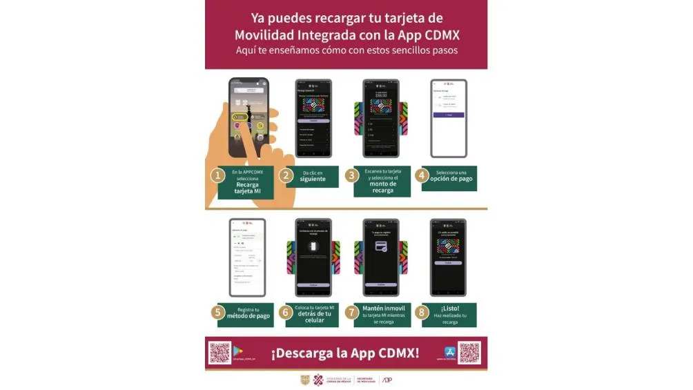 Ya puedes recargar tu tarjeta MI desde tu móvil Foto Semovi