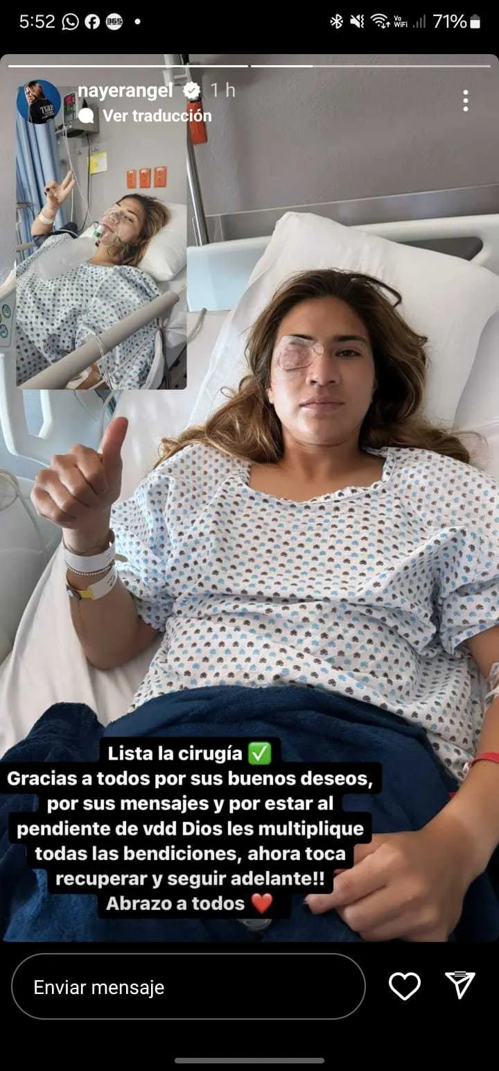 Rangel tras salir de la operación