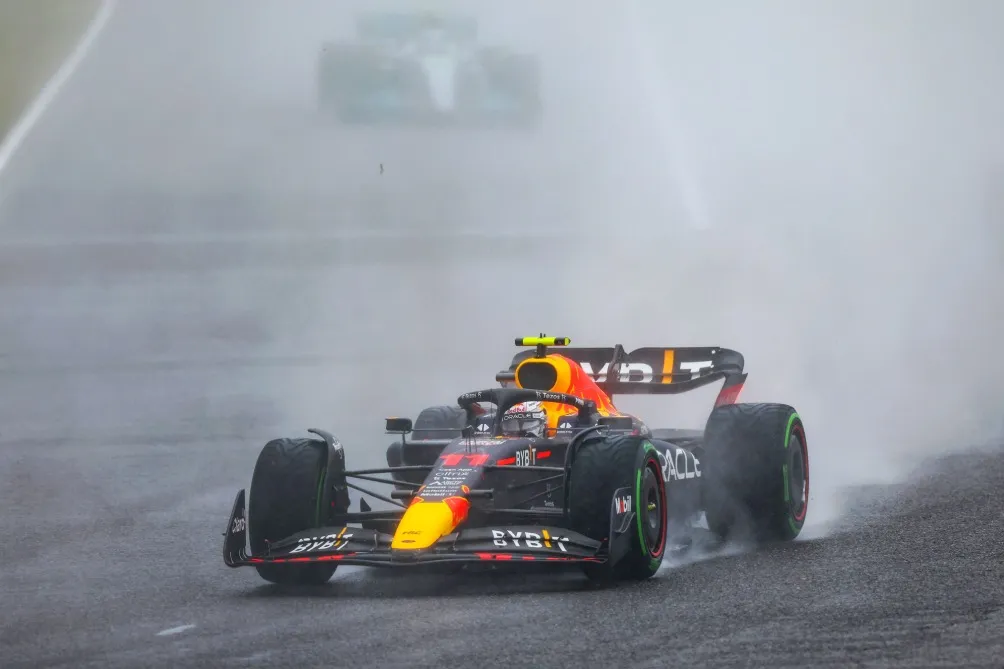 Checo Pérez en Suzuka en 2022