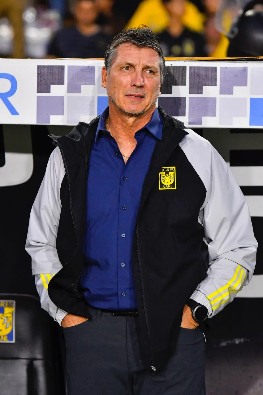 Siboldi en un partido de Tigres