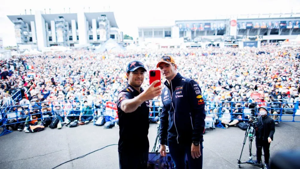 Los piloto de Red Bull en el Gran Premio de Japón