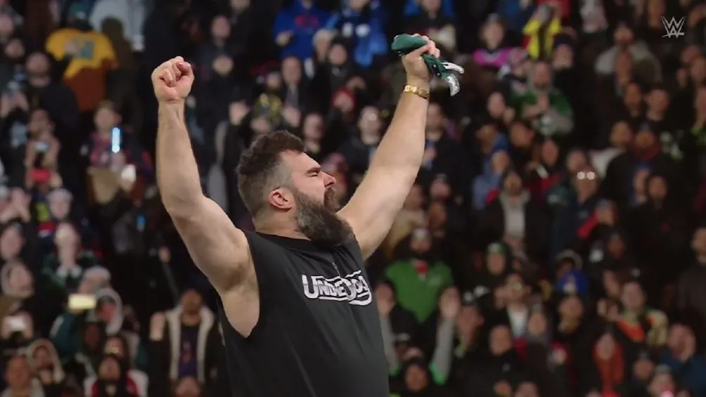 Jason Kelce en la pelea