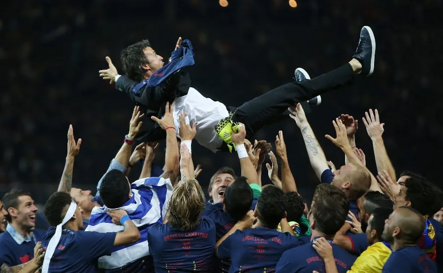 Luis Enrique ganó nueve títulos en el Barça