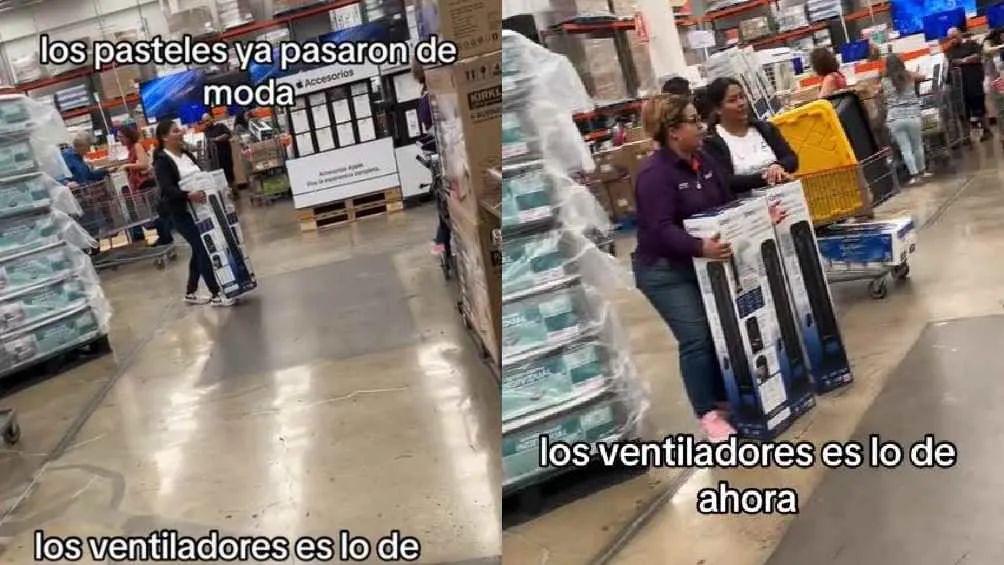 CAPTURA DE PANTALLA: TikTok: @daniao160 Los ventiladores están cotizados por las altas temperaturas en el país.