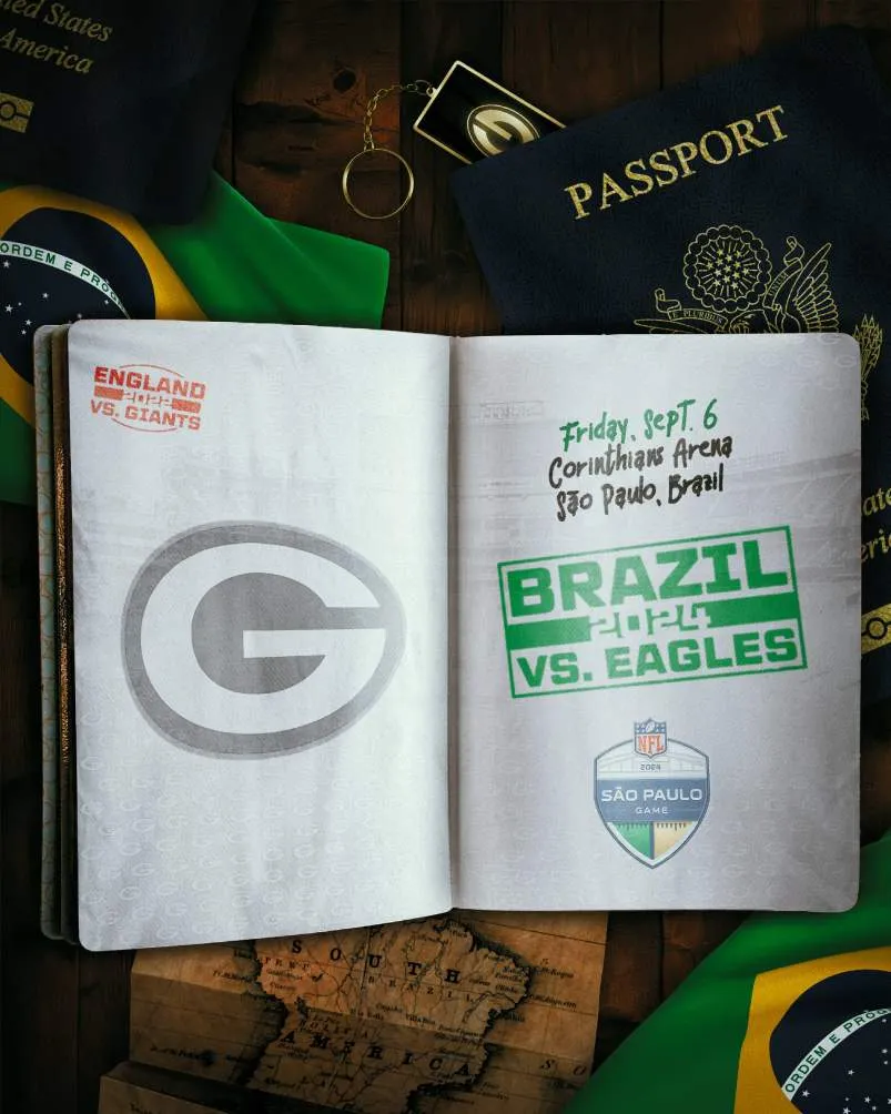 Los Packers se enfrentarán a las Eagles en Brasil