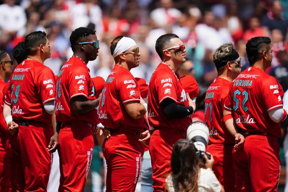 Los Diablos Rojos en el partido de exhibición ante Yankees