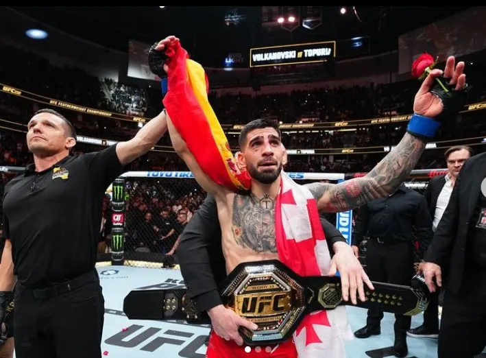 Topuria tras una pelea