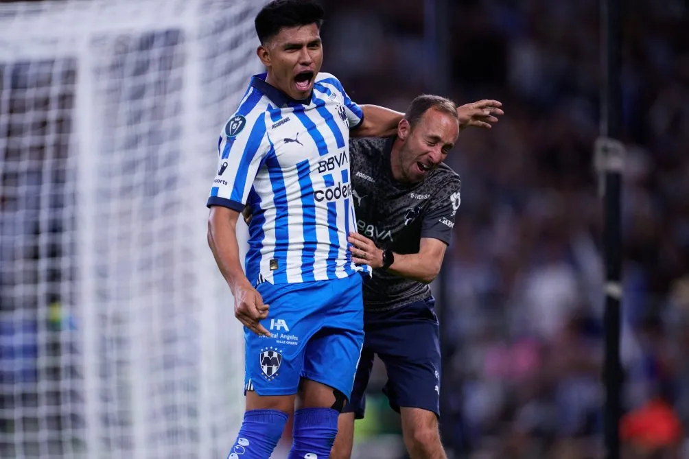 Gallardo en el partido de Concachampions