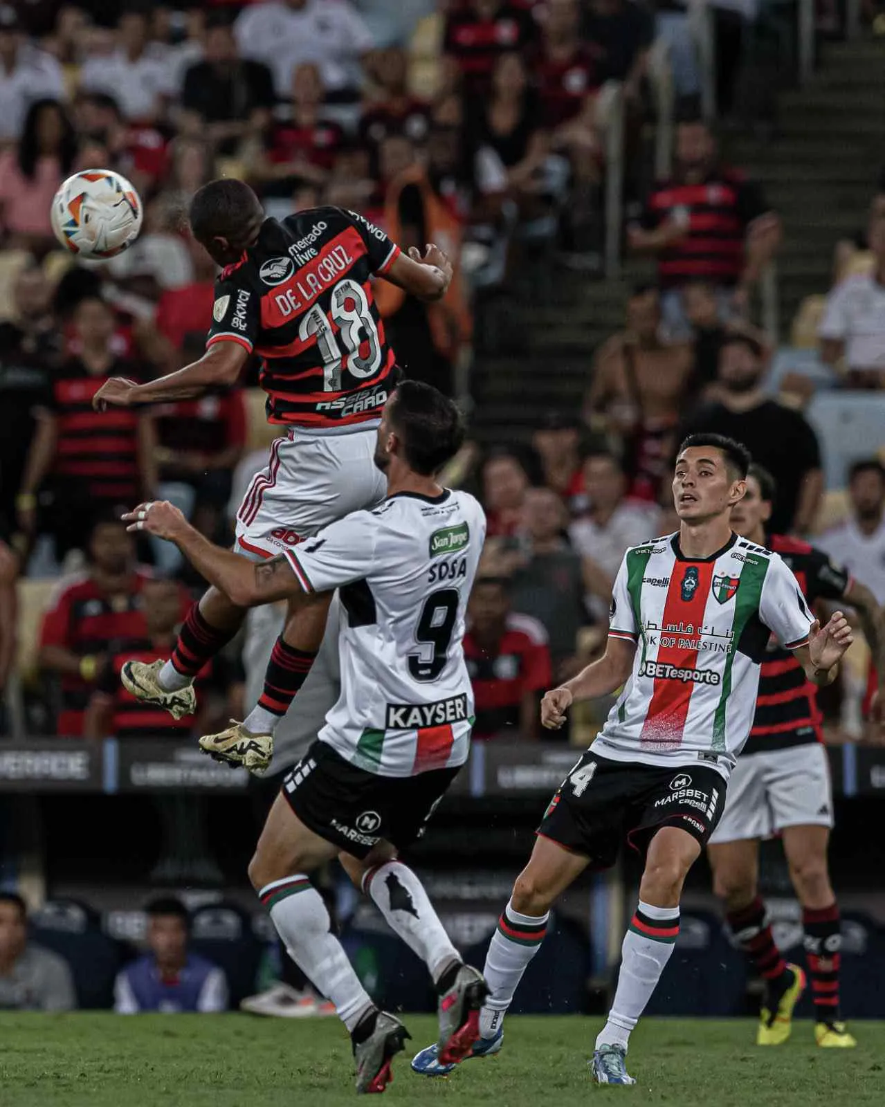 Imágenes del encuentro entre Palestino y Flamengo