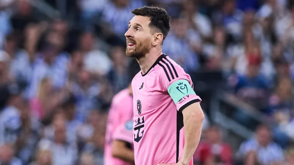 Messi en el partido ante Rayados