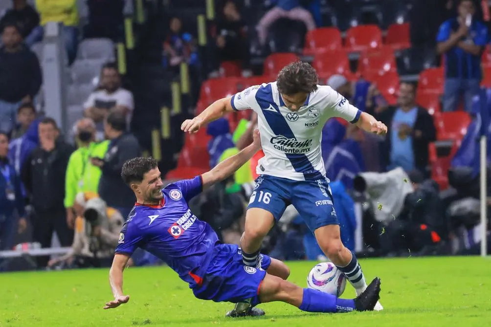 Nacho Rivero en el partido ante Puebla en el Apertura 2023