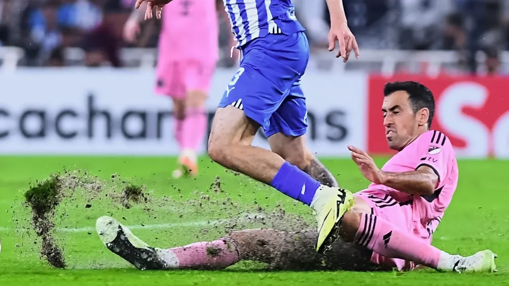 El césped estaba muy flojo