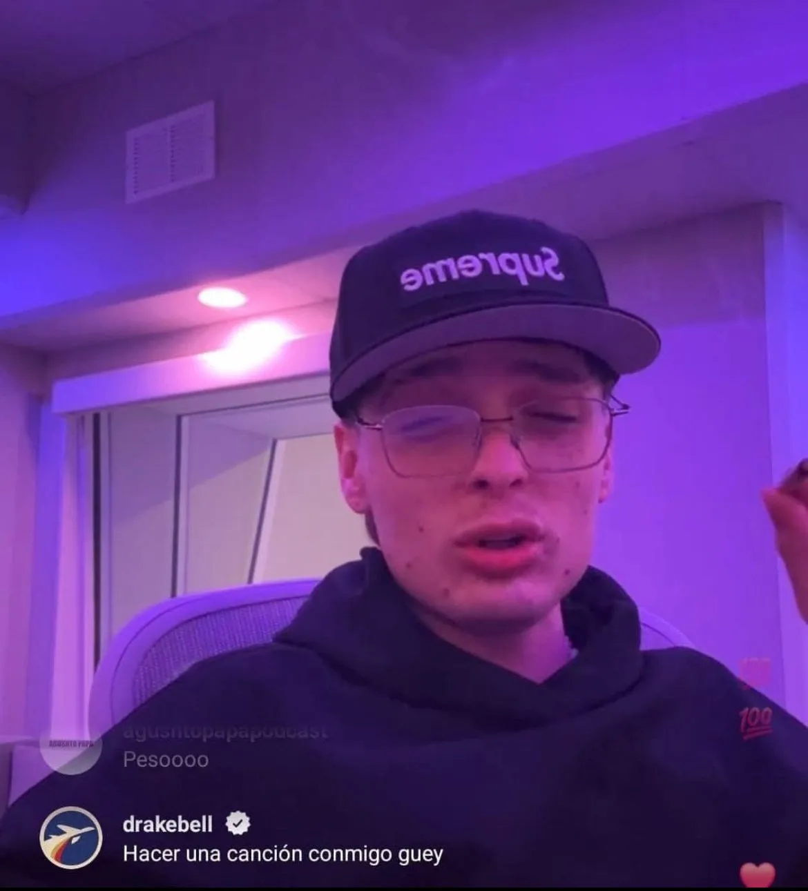 Drake Bell manda mensaje a Peso pluma en live y fue ignorado Foto Especial