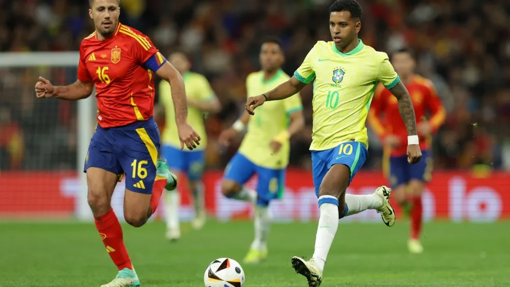 El último partido de Brasil fue vs España