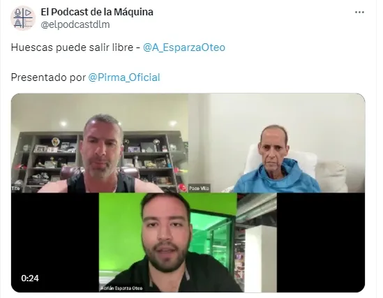 El comentarista reapareció en el Pódcast de la Máquina